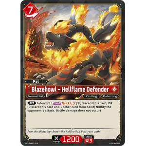 Palworld TCG EBP01-014 C Blazehowl – Hellflame Defender Dawn of Palpagos