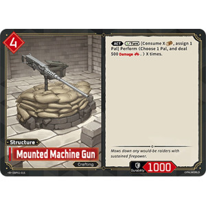 Palworld TCG EBP01-015 R Mounted Machine Gun Dawn of Palpagos