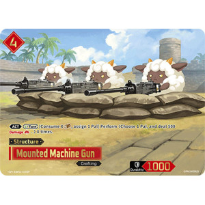 Palworld TCG EBP01-015SP SP Mounted Machine Gun Dawn of Palpagos