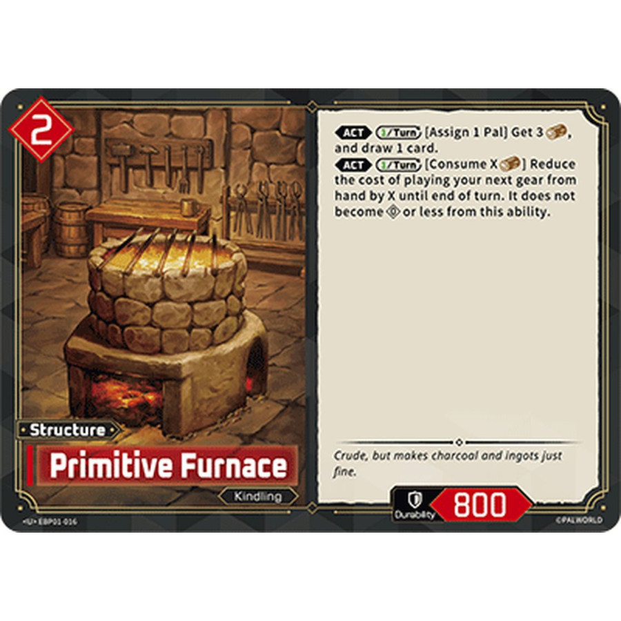 Palworld TCG EBP01-016 U Primitive Furnace Dawn of Palpagos