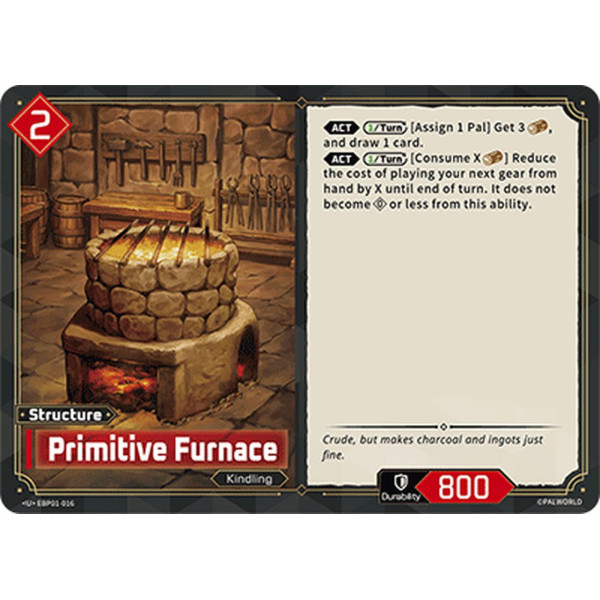 Palworld TCG EBP01-016 U Primitive Furnace Dawn of Palpagos