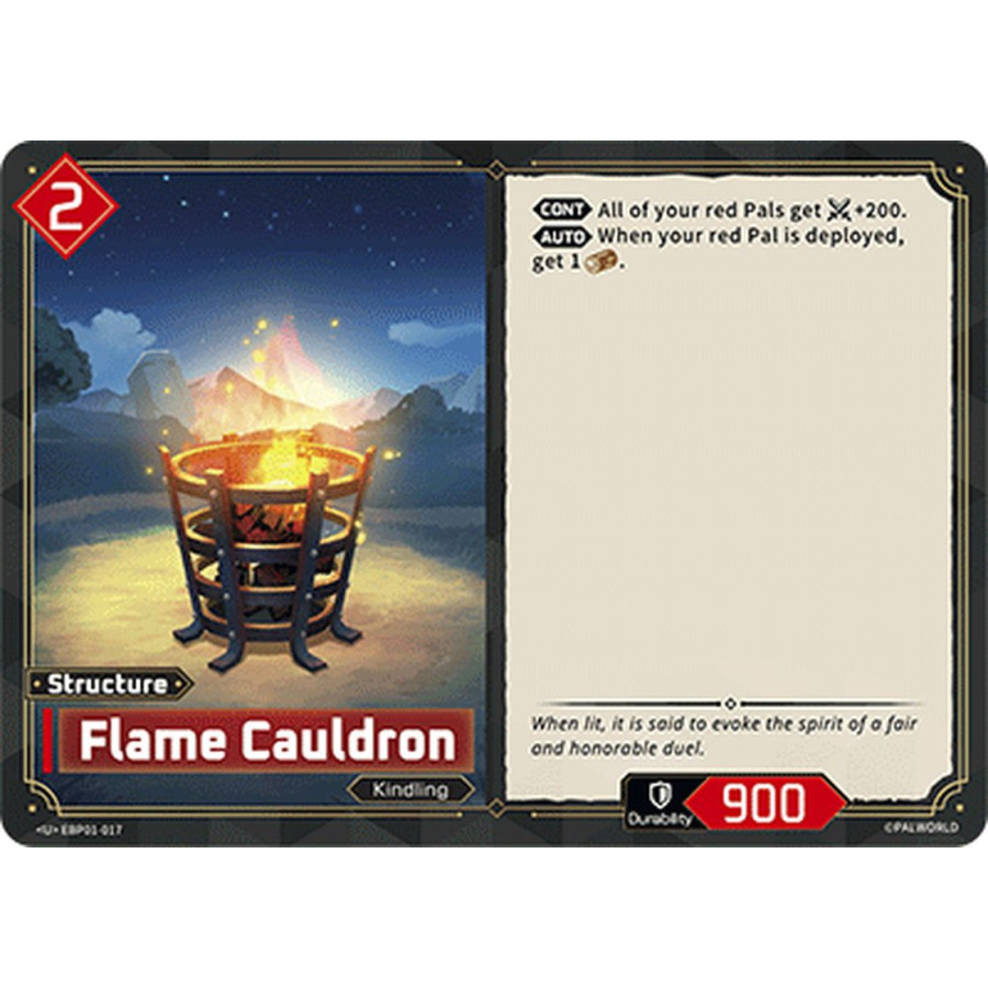 Palworld TCG EBP01-017 U Flame Cauldron Dawn of Palpagos