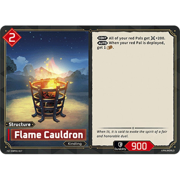 Palworld TCG EBP01-017 U Flame Cauldron Dawn of Palpagos