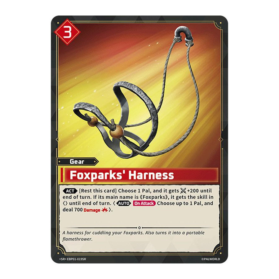 Palworld TCG EBP01-019SR SR Foxparks' Harness Dawn of Palpagos