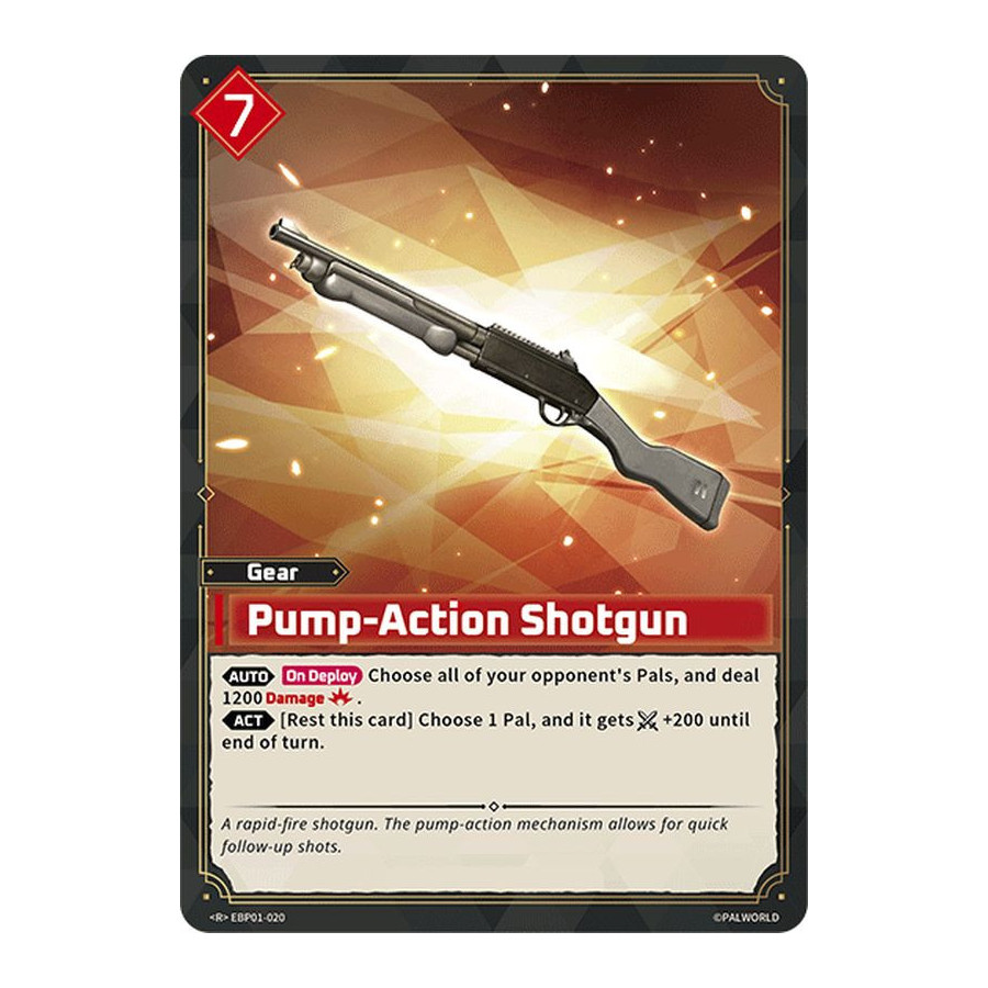 Palworld TCG EBP01-020 R Pump-Action Shotgun Dawn of Palpagos