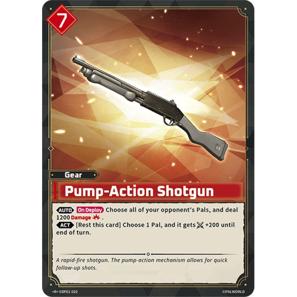 Palworld TCG EBP01-020 R Pump-Action Shotgun Dawn of Palpagos