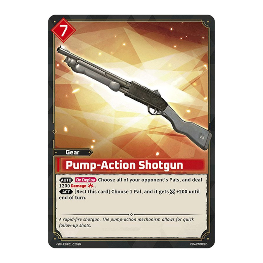 Palworld TCG EBP01-020SR SR Pump-Action Shotgun Dawn of Palpagos
