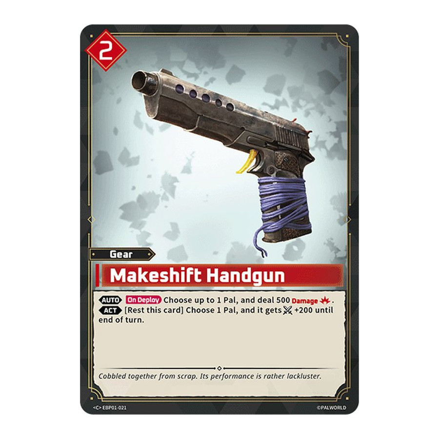 Palworld TCG EBP01-021 C Makeshift Handgun Dawn of Palpagos