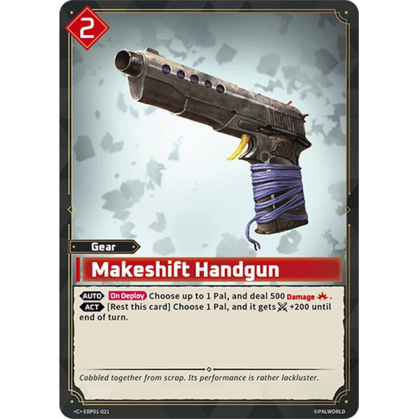 Palworld TCG EBP01-021 C Makeshift Handgun Dawn of Palpagos