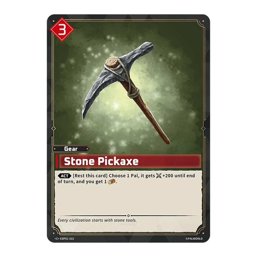 Palworld TCG EBP01-022 C Stone Pickaxe Dawn of Palpagos