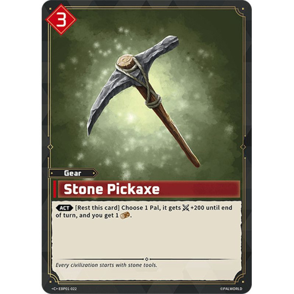 Palworld TCG EBP01-022 C Stone Pickaxe Dawn of Palpagos