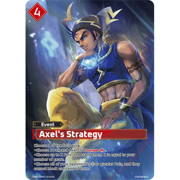 Palworld TCG EBP01-023OSR OSR Axel's Strategy Dawn of Palpagos