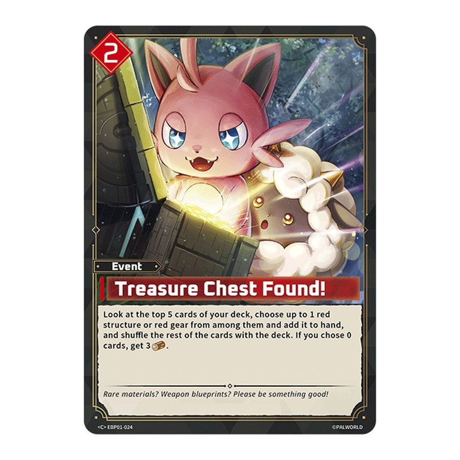 Palworld TCG EBP01-024 C Treasure Chest Found! Dawn of Palpagos