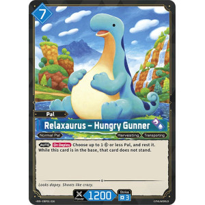 Palworld TCG EBP01-026 RR Relaxaurus – Hungry Gunner Dawn of Palpagos