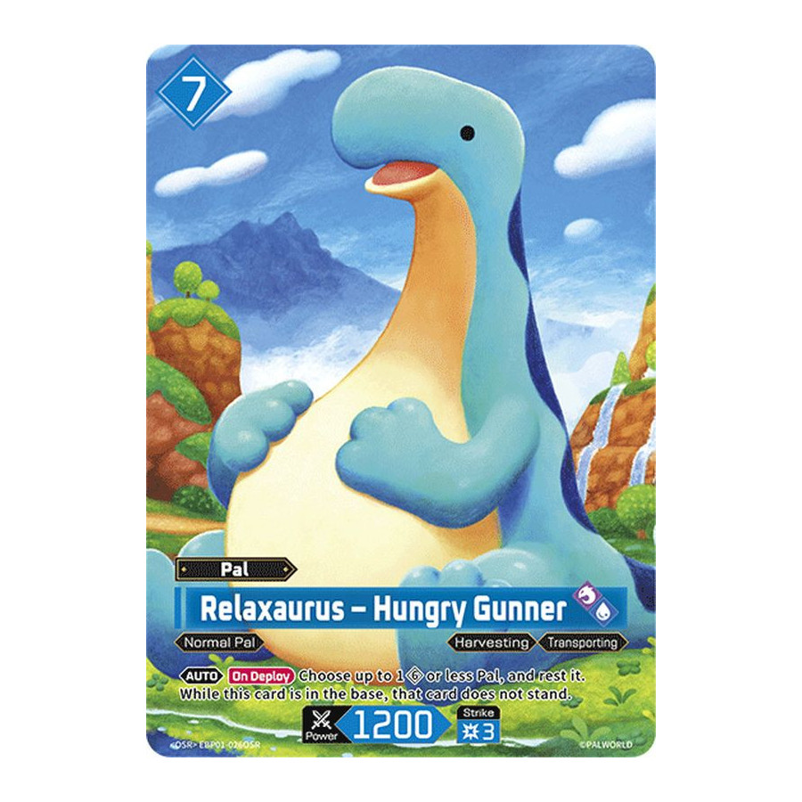 Palworld TCG EBP01-026OSR OSR Relaxaurus – Hungry Gunner Dawn of Palpagos
