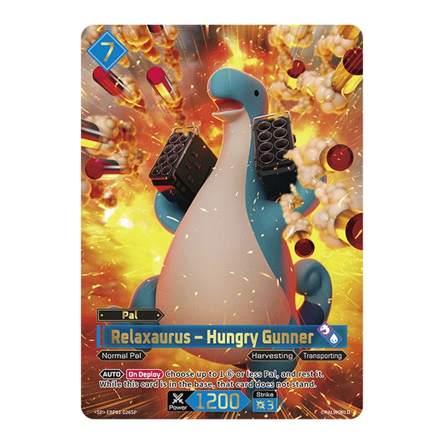 Palworld TCG EBP01-026SP SP Relaxaurus – Hungry Gunner Dawn of Palpagos