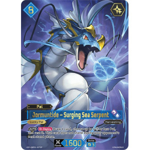 Palworld TCG EBP01-027SP SP Jormuntide – Surging Sea Serpent Dawn of Palpagos