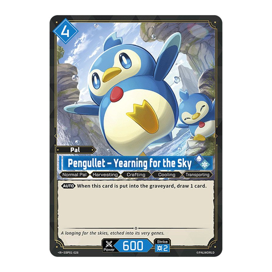 Palworld TCG EBP01-028 R Pengullet – Yearning for the Sky Dawn of Palpagos