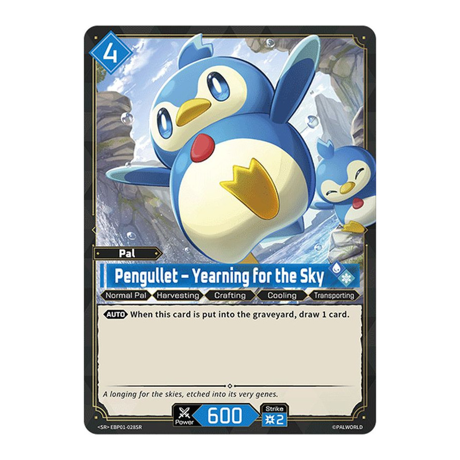 Palworld TCG EBP01-028SR SR Pengullet – Yearning for the Sky Dawn of Palpagos