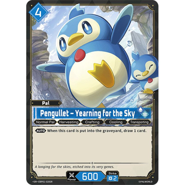 Palworld TCG EBP01-028SR SR Pengullet – Yearning for the Sky Dawn of Palpagos