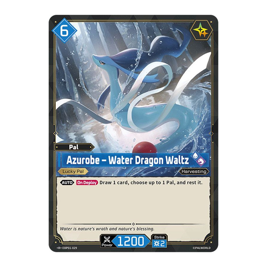 Palworld TCG EBP01-029 R Azurobe – Water Dragon Waltz Dawn of Palpagos