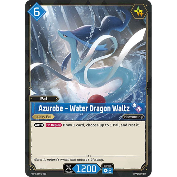Palworld TCG EBP01-029 R Azurobe – Water Dragon Waltz Dawn of Palpagos