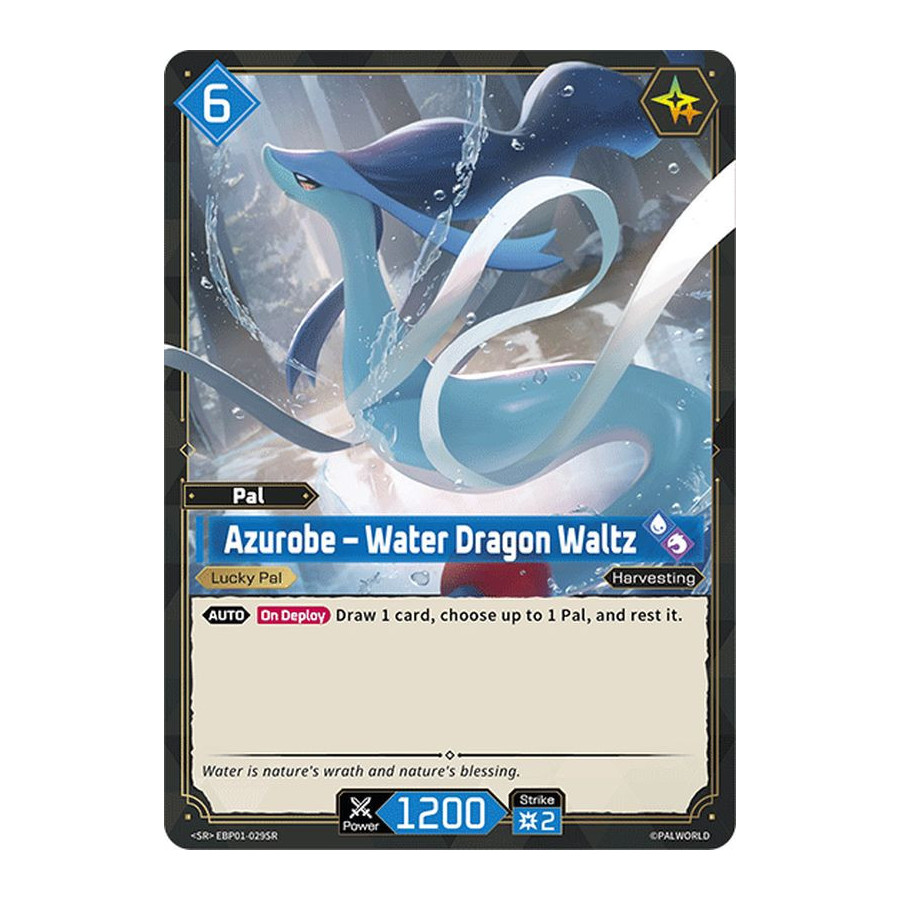 Palworld TCG EBP01-029SR SR Azurobe – Water Dragon Waltz Dawn of Palpagos