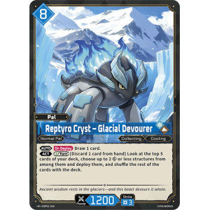 Palworld TCG EBP01-030 R Reptyro Cryst – Glacial Devourer Dawn of Palpagos