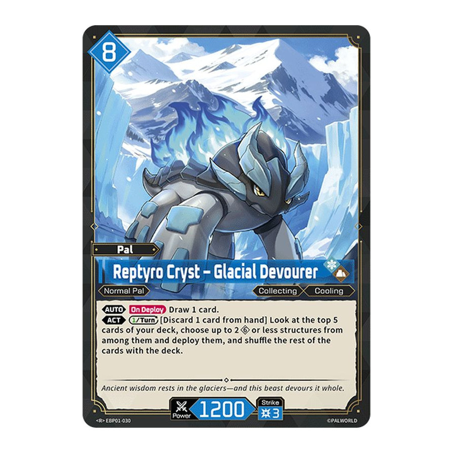 Palworld TCG EBP01-030 R Reptyro Cryst – Glacial Devourer Dawn of Palpagos