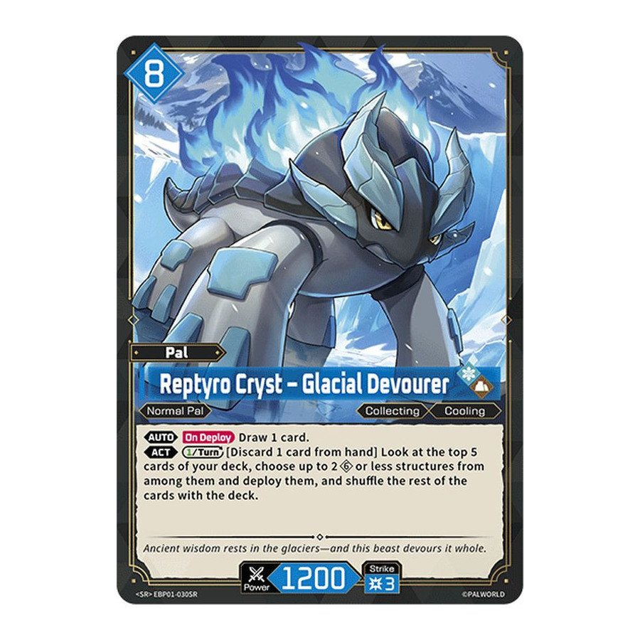 Palworld TCG EBP01-030SR SR Reptyro Cryst – Glacial Devourer Dawn of Palpagos