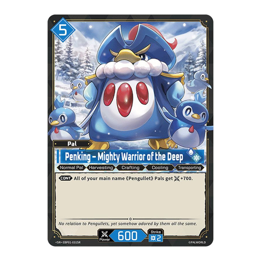 Palworld TCG EBP01-031SR SR Penking – Mighty Warrior of the Deep Dawn of Palpagos