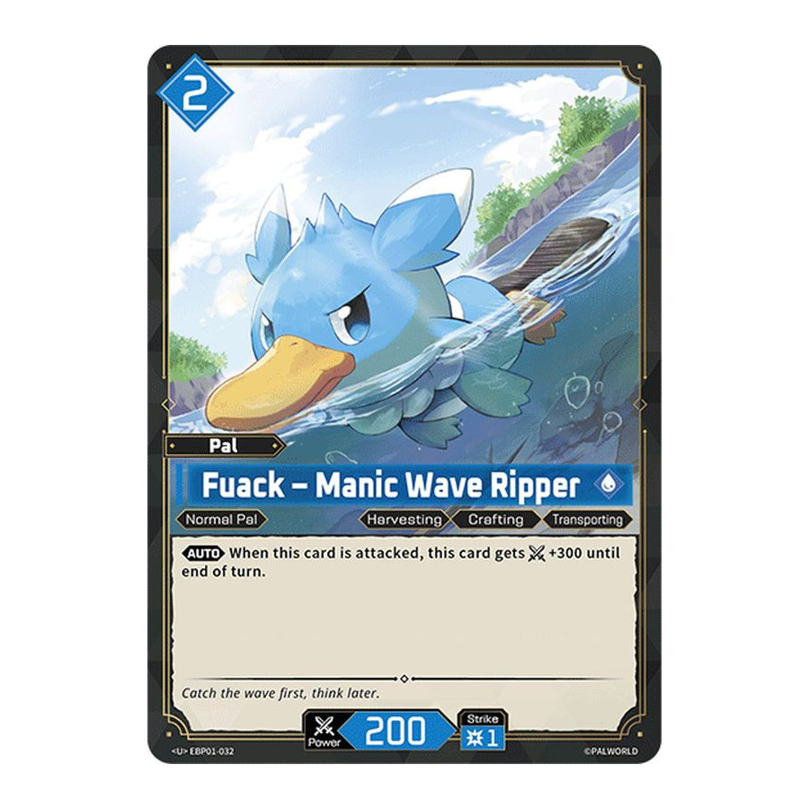 Palworld TCG EBP01-032 U Fuack – Manic Wave Ripper Dawn of Palpagos