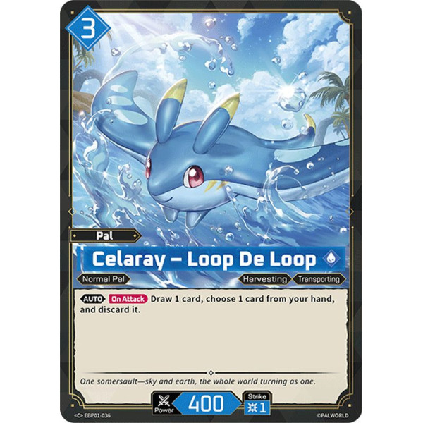 Palworld TCG EBP01-036 C Celaray – Loop De Loop Dawn of Palpagos