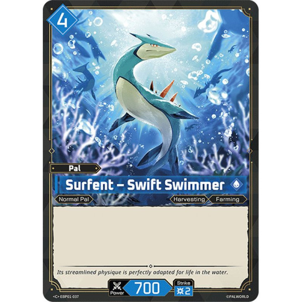 Palworld TCG EBP01-037 C Surfent – Swift Swimmer Dawn of Palpagos