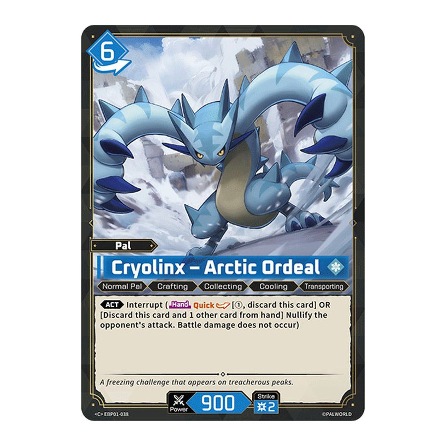 Palworld TCG EBP01-038 C Cryolinx – Arctic Ordeal Dawn of Palpagos