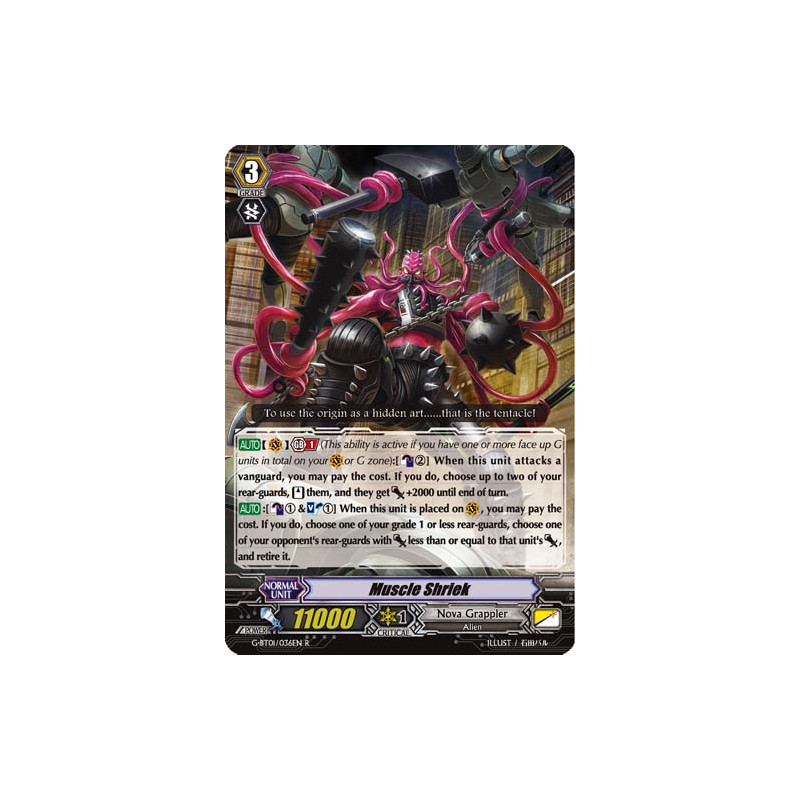 Vanguard_TCG_card_G-BT01_036EN_R_Muscle_Shriek_Generation_Stride