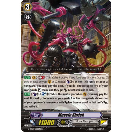 Vanguard_TCG_card_G-BT01_036EN_R_Muscle_Shriek_Generation_Stride