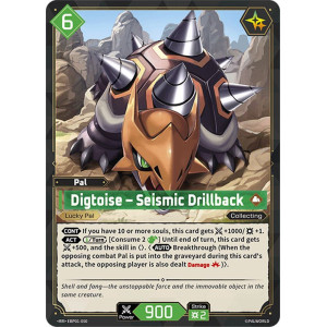 Palworld TCG EBP01-050 RR Digtoise – Seismic Drillback Dawn of Palpagos