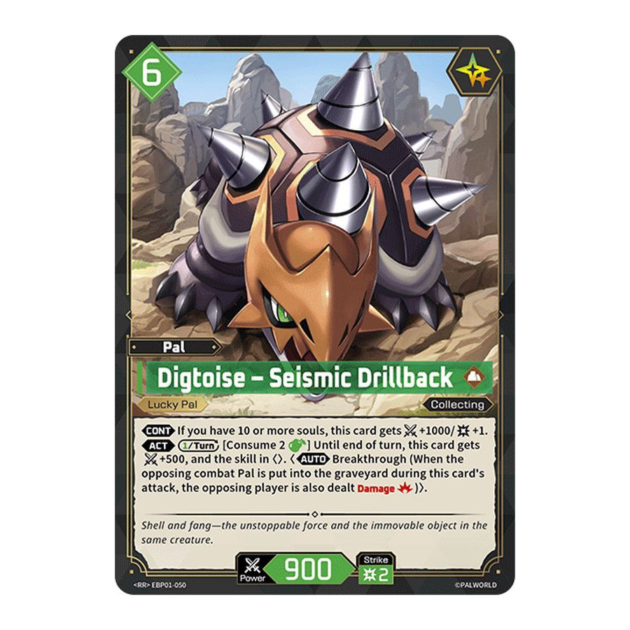 Palworld TCG EBP01-050 RR Digtoise – Seismic Drillback Dawn of Palpagos