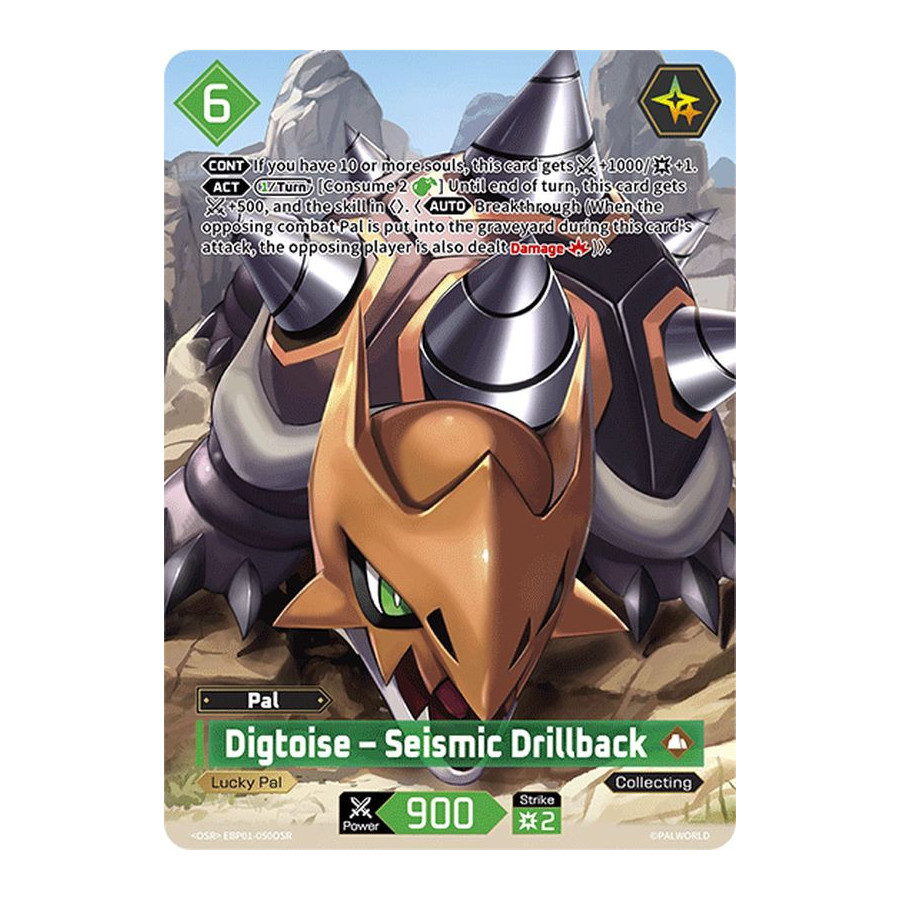 Palworld TCG EBP01-050OSR OSR Digtoise – Seismic Drillback Dawn of Palpagos