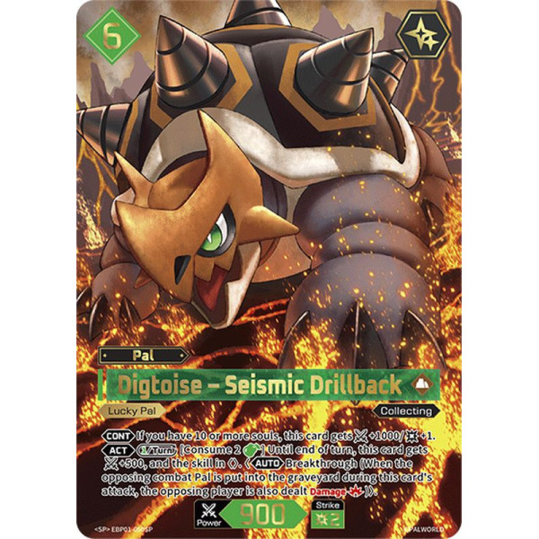 Palworld TCG EBP01-050SP SP Digtoise – Seismic Drillback Dawn of Palpagos