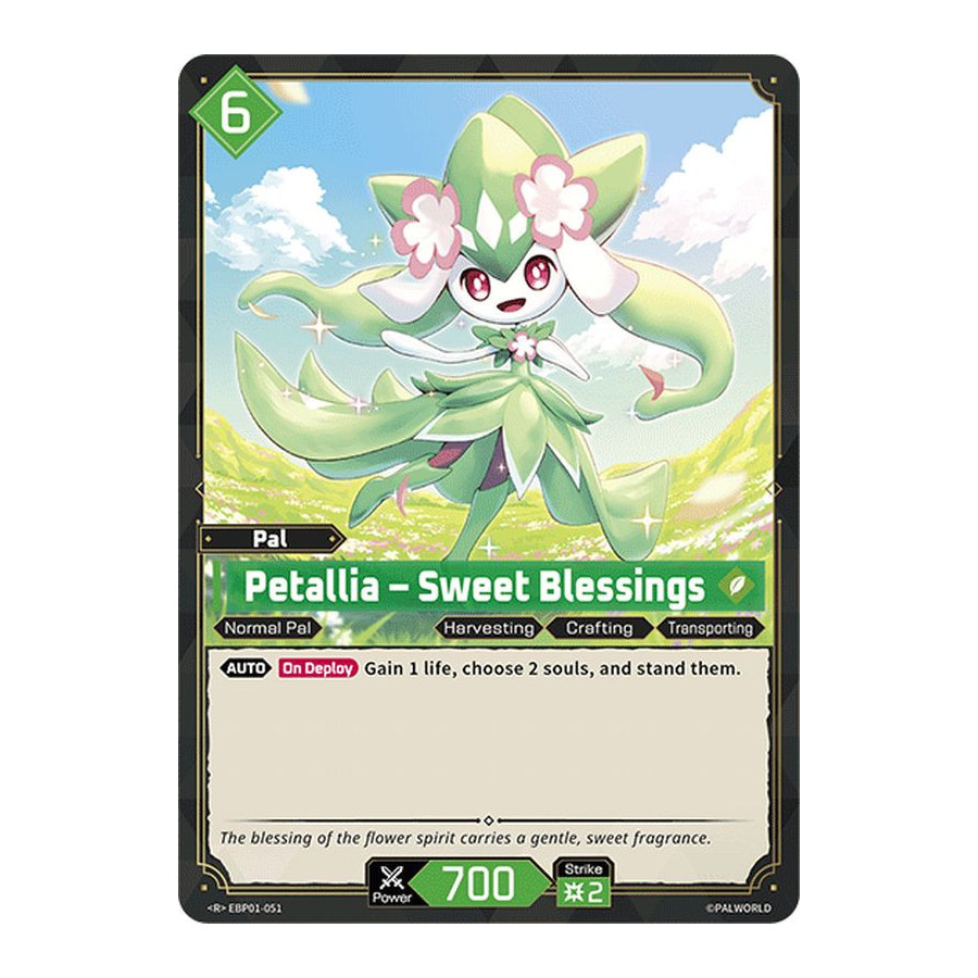 Palworld TCG EBP01-051 R Petallia – Sweet Blessings Dawn of Palpagos