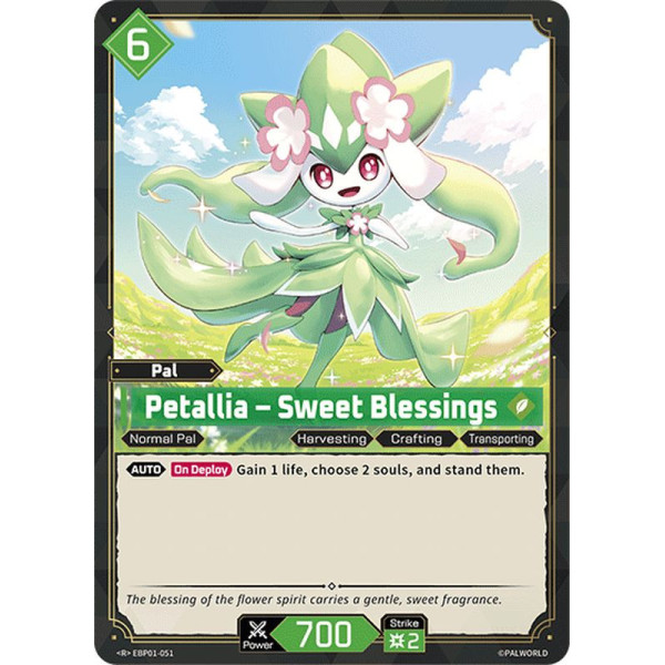 Palworld TCG EBP01-051 R Petallia – Sweet Blessings Dawn of Palpagos
