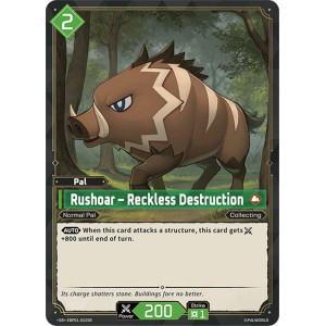 Palworld TCG EBP01-052SR SR Rushoar – Reckless Destruction Dawn of Palpagos
