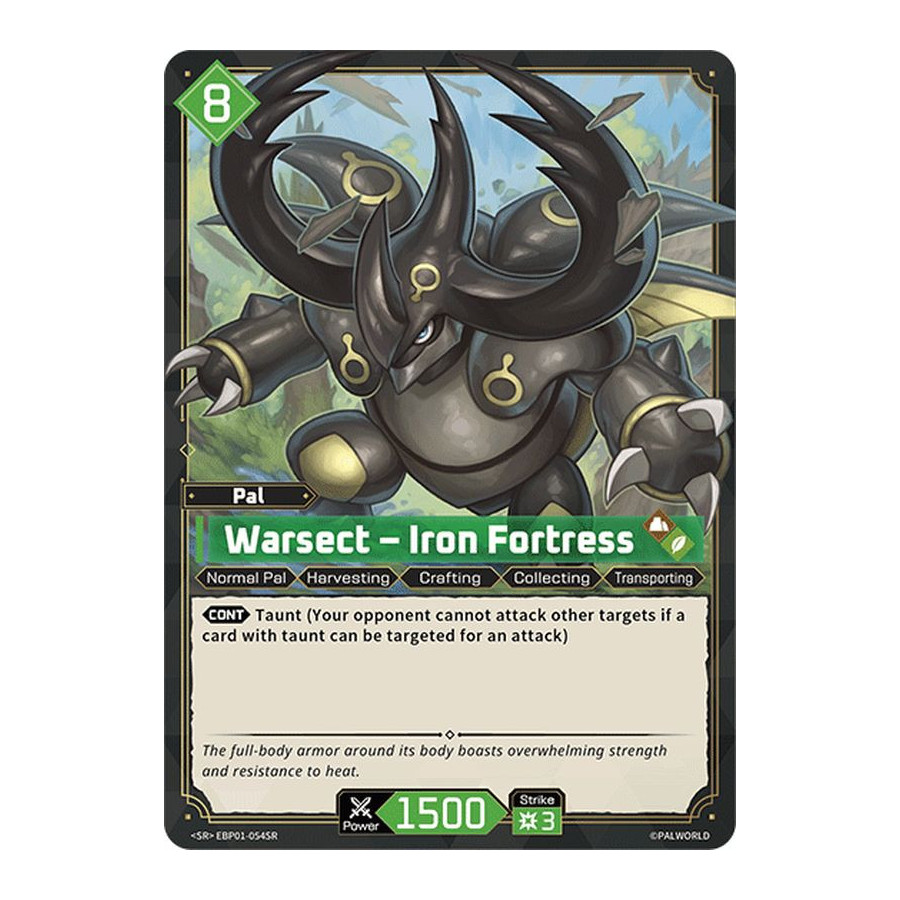Palworld TCG EBP01-054SR SR Warsect – Iron Fortress Dawn of Palpagos