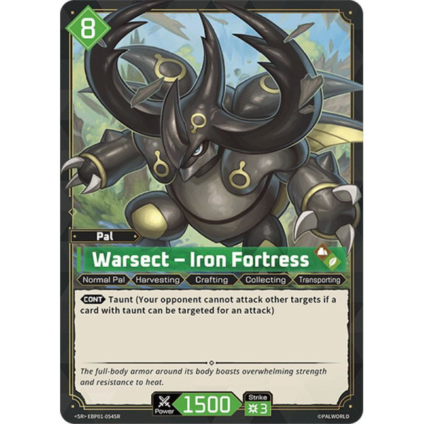 Palworld TCG EBP01-054SR SR Warsect – Iron Fortress Dawn of Palpagos