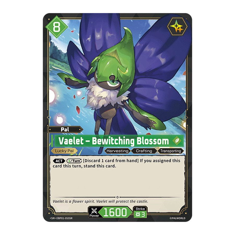 Palworld TCG EBP01-055SR SR Vaelet – Bewitching Blossom Dawn of Palpagos