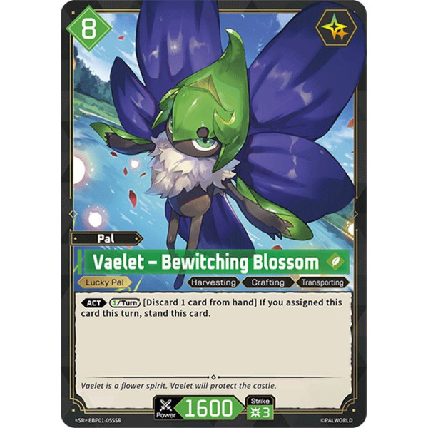 Palworld TCG EBP01-055SR SR Vaelet – Bewitching Blossom Dawn of Palpagos