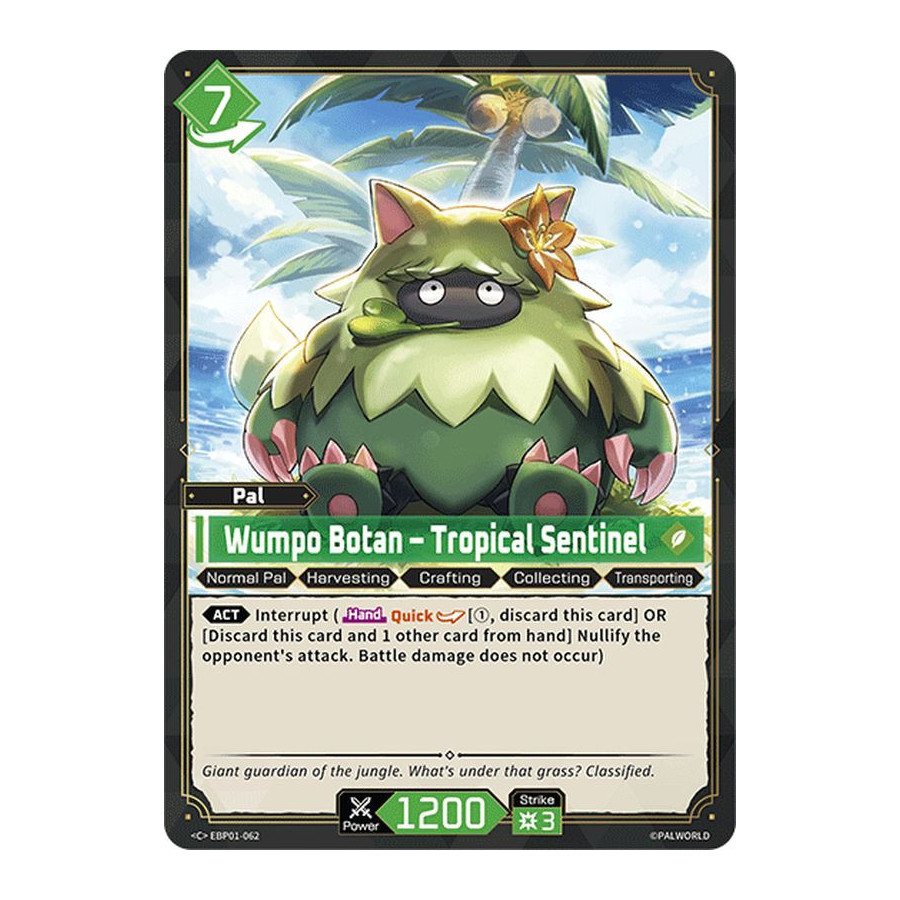 Palworld TCG EBP01-062 C Wumpo Botan – Tropical Sentinel Dawn of Palpagos