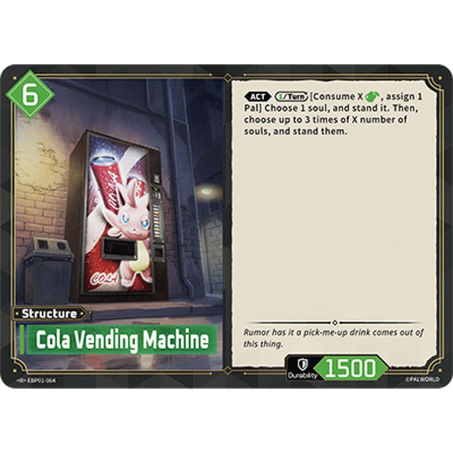 Palworld TCG EBP01-064 R Cola Vending Machine Dawn of Palpagos